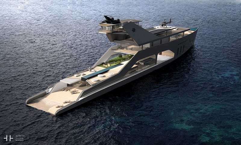 Hareide Design Envisions Ultimate Megayacht Hareide Design Envisions Ultimate Megayacht
