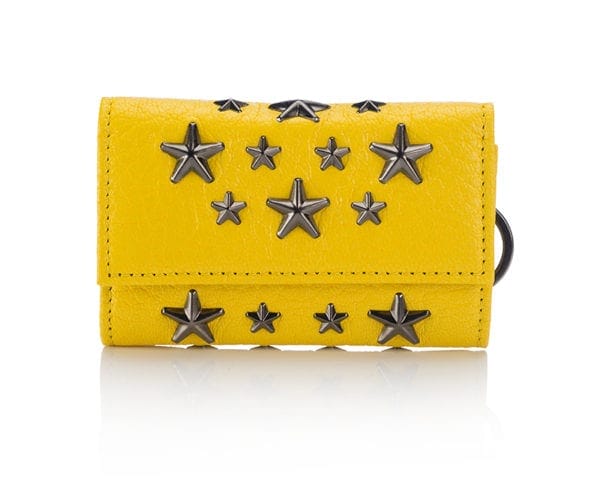 JIMMYH-CHOO0-HOWICK-SOFT-GRAINED-GOAT-LEATHER-WITH-STARS--POP-YELLOW-METALLIC-MIX