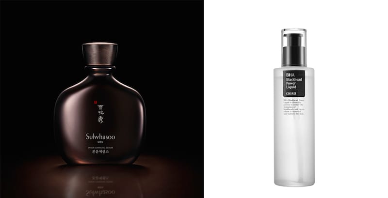 From left to right: Sulwhasoo Men, CosRX