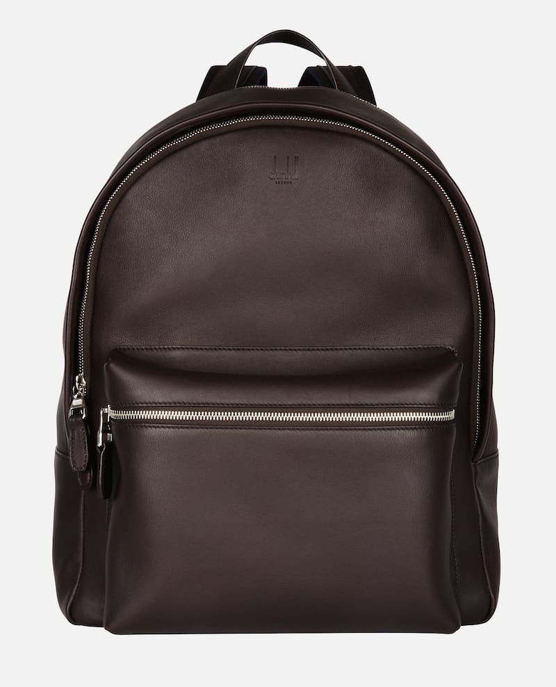 Hampstead Rucksack in Dark Brown from Dunhill's Spring/Summer 2017 collection. Image courtesy of Dunhill's Website