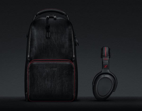 Travel Solution PXC_550 Sennheiser X Dior Homme headphone and Dior Homme backpack