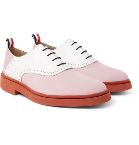 Thom Browne Pink Laced up loafers