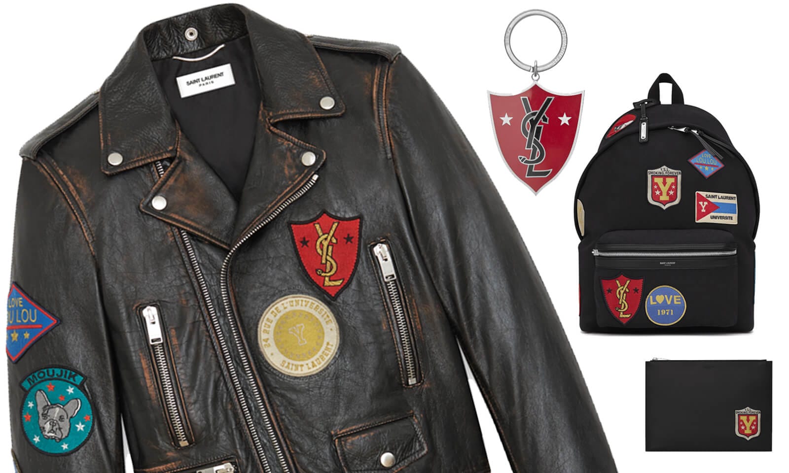Saint Laurent releases a new collection of decorative patches for Fall ...