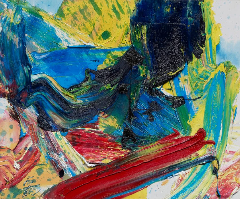 Kazuo Shiraga, 白髪一雄. Image credit Whitestone Gallery