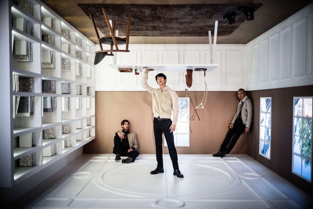 Hermès stages “Men Upside Down” Exhibition at Kai Tak, Hong Kong Hermès stages “Men Upside Down” Exhibition at Kai Tak, Hong Kong