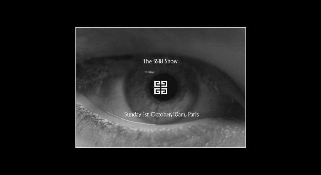LIVESTREAM: GIVENCHY SPRING / SUMMER 2018 Runway Show from Paris Fashion Week LIVESTREAM: GIVENCHY SPRING / SUMMER 2018 Runway Show from Paris Fashion Week