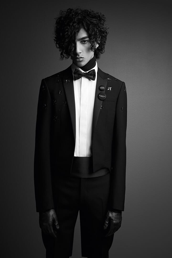 Dior Homme Black Carpet collection shines with dark embellishments