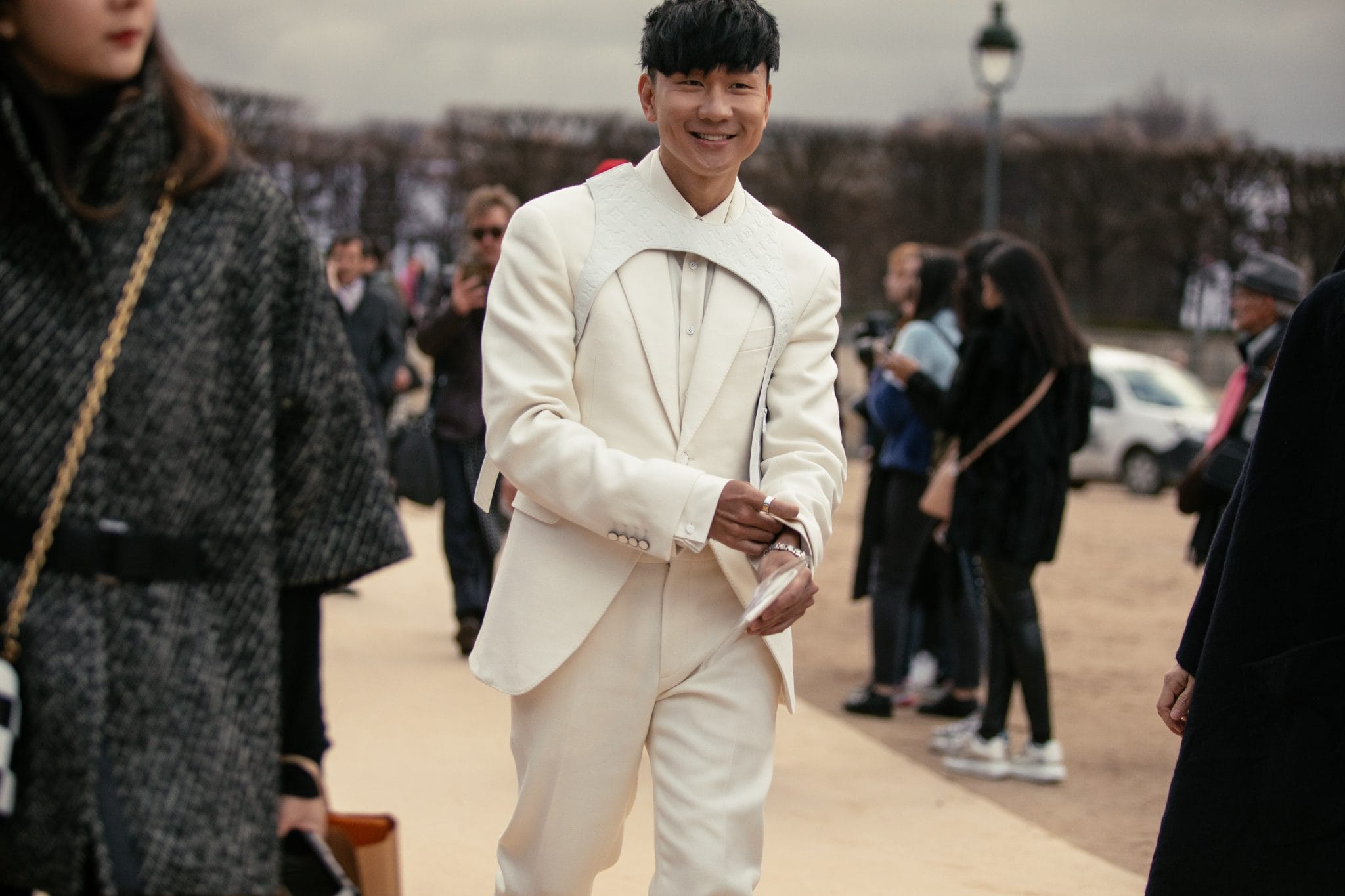 Paris Fashion Week Men's FW 2019 - Street Style at Louis Vuitton show 