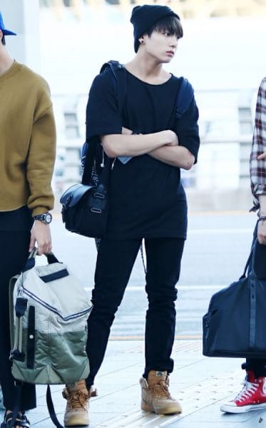 Jungkook Louis Vuitton Airport Outfits For Men