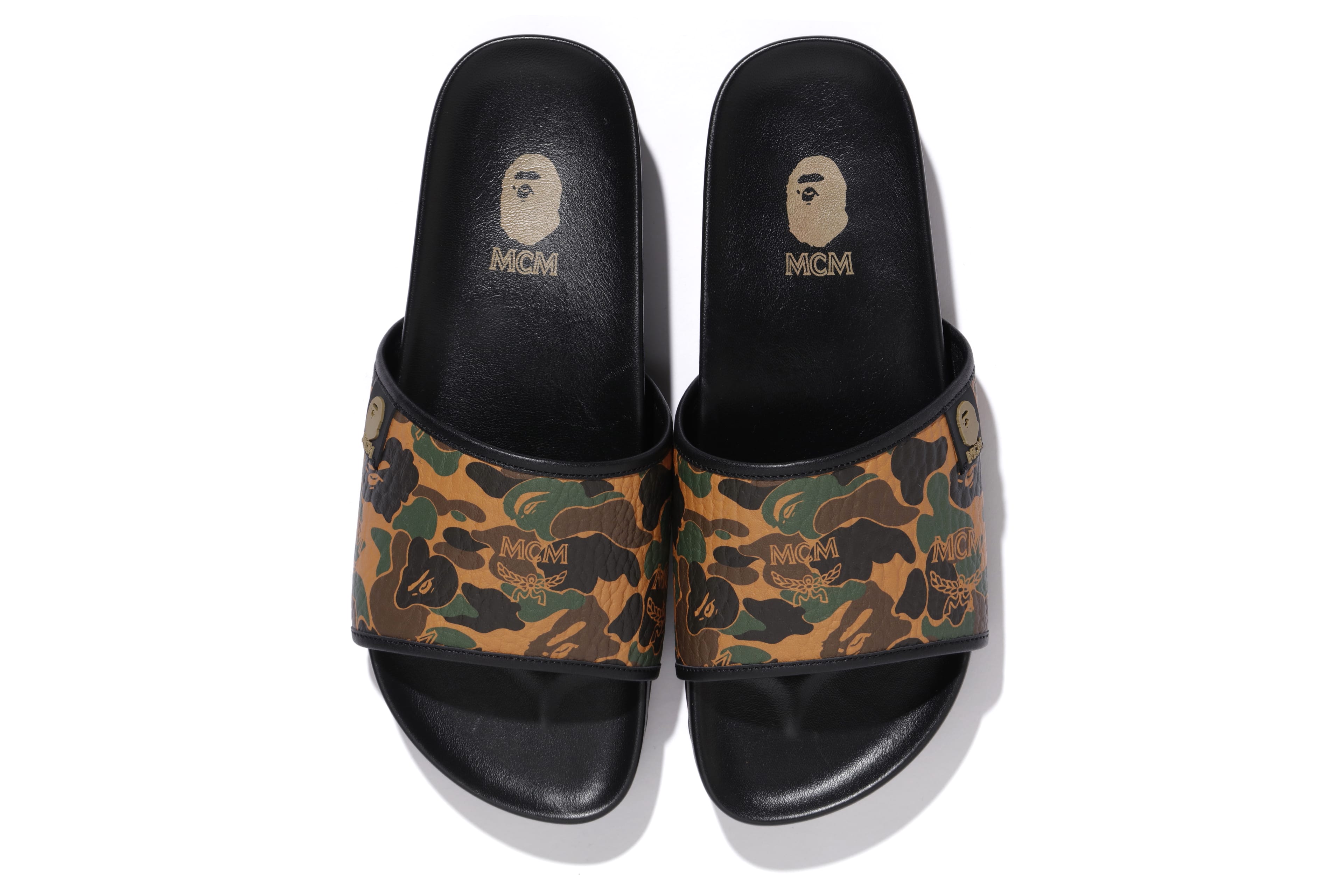 mcm bape sandals