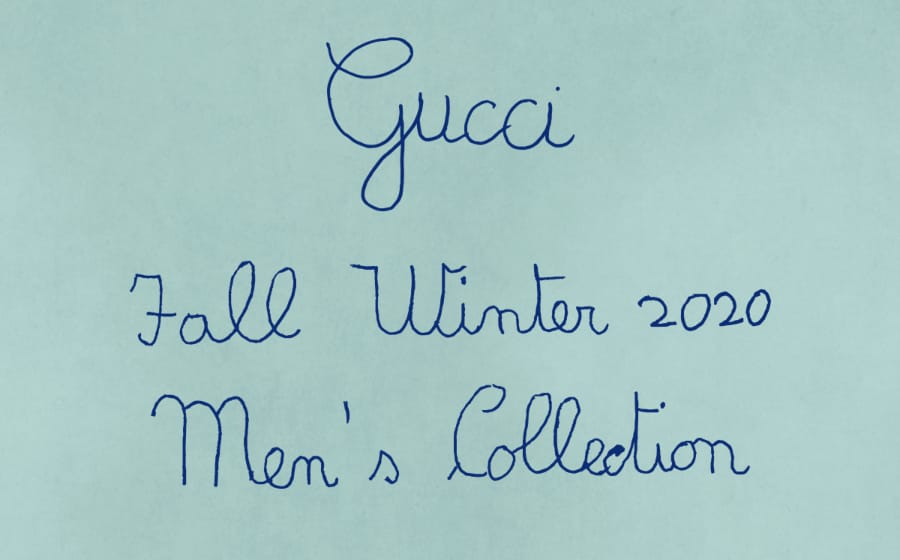 LIVESTREAM — Gucci Men’s Fall/Winter ’20 Show LIVESTREAM — Gucci Men’s Fall/Winter ’20 Show
