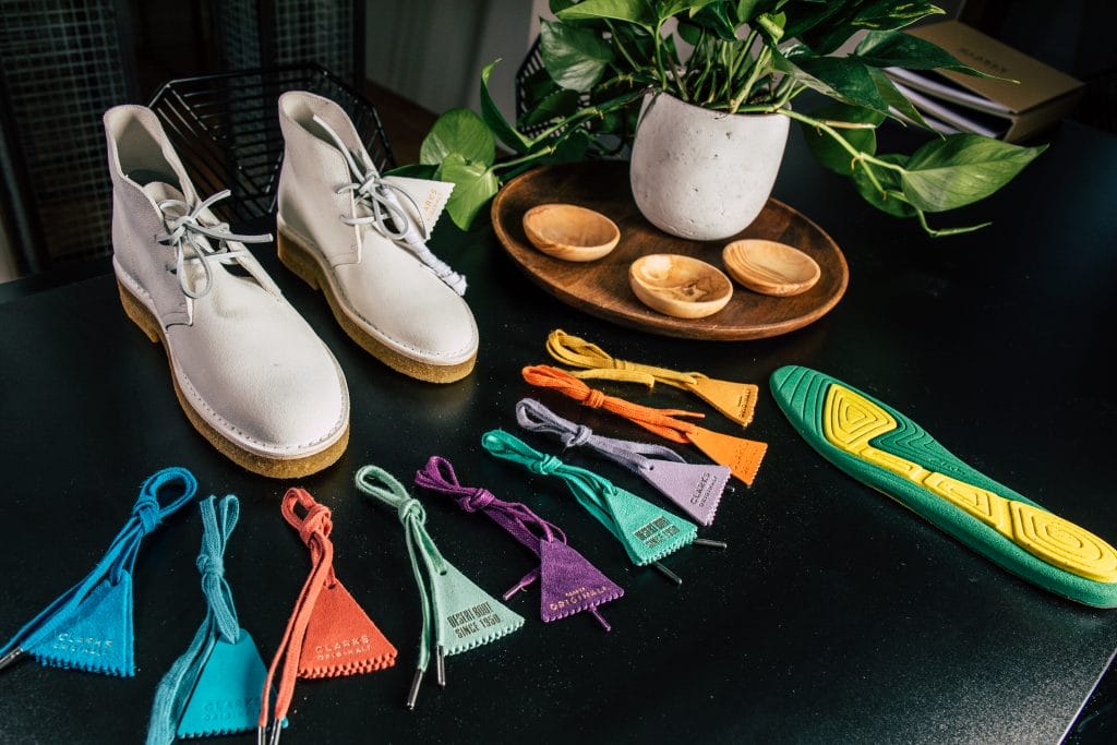 Rainbow Road — Clarks’s Iconic Desert Boot Gets a Fresh Coat of Paint Rainbow Road — Clarks’s Iconic Desert Boot Gets a Fresh Coat of Paint