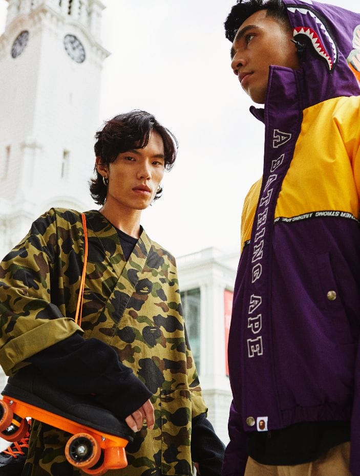Get Rolling — A Bathing Ape's Collegiate Cool Meets 1990s