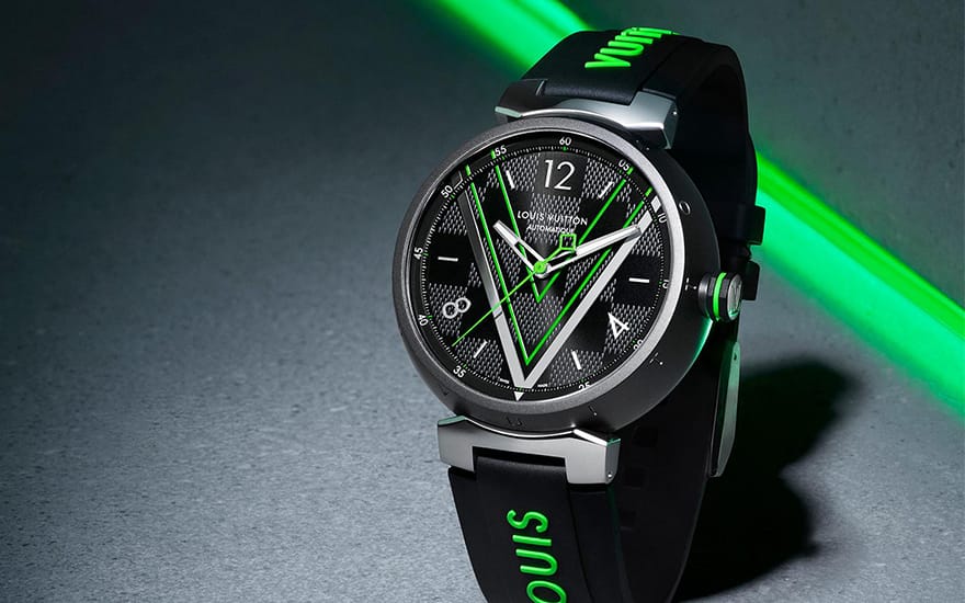 The Louis Vuitton Tambour Damier Graphite Race Is a Combination of Two Icons