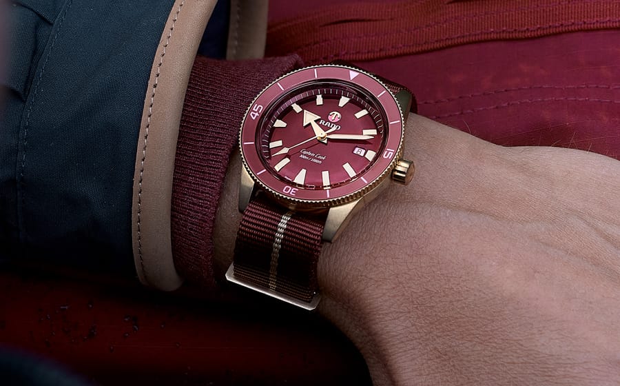 Fall in Love with Rado Captain Cook Bronze Burgundy Fall in Love with Rado Captain Cook Bronze Burgundy
