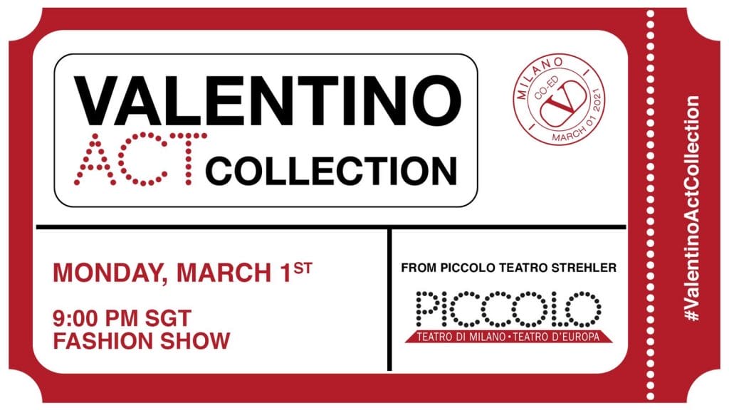 LIVESTREAM — The Valentino Act Collection Show LIVESTREAM — The Valentino Act Collection Show