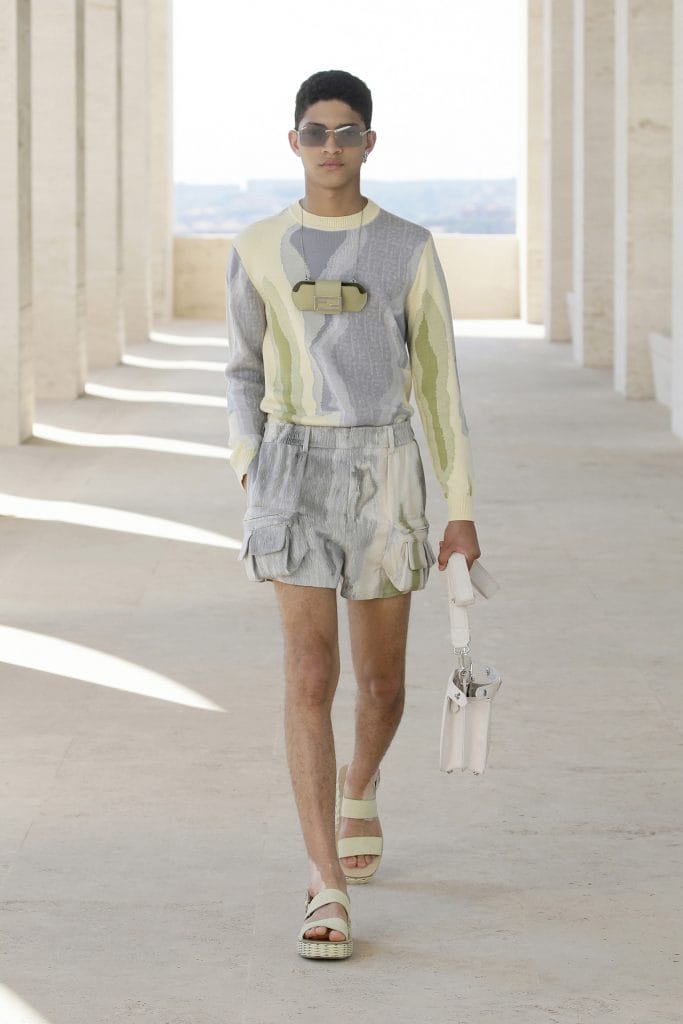 The Fendi Spring Summer 2022 Men's Show Was All About Body Escapism 