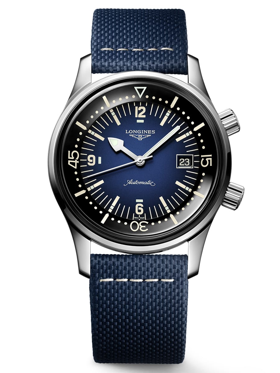 The Longines Legend Diver Watch Takes a Blue Twist