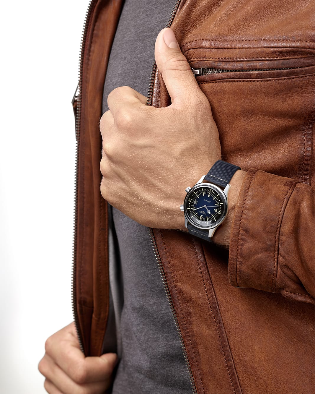 The Longines Legend Diver Watch Takes a Blue Twist