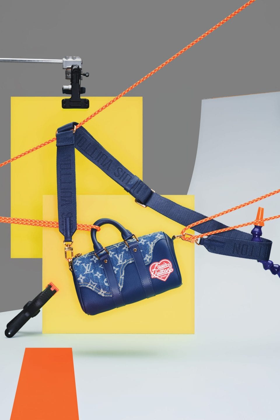 Louis Vuitton Nigo Japanese Cruiser Denim Blue LV Made Shoulder Crossbody  Bag