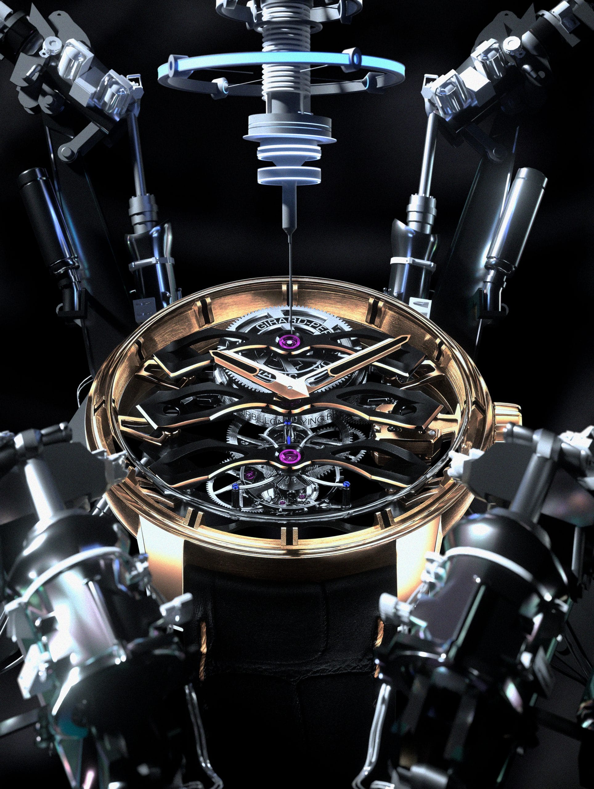 Exposed Gears Skeleton Watches