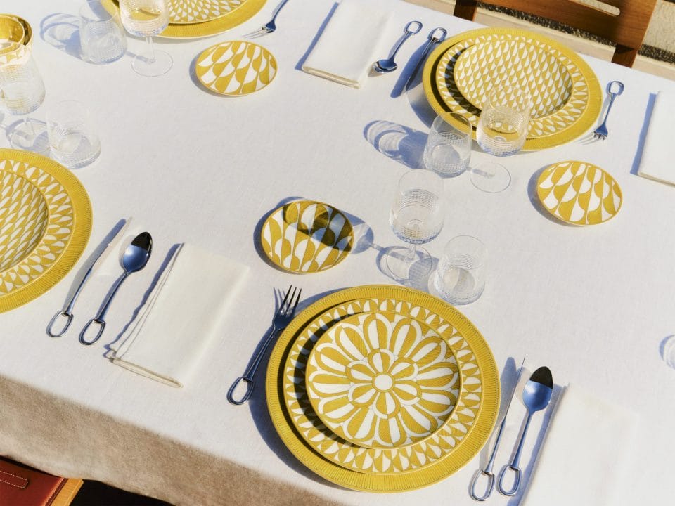 Feast On With the New Soleil d’Hermès Dinnerware