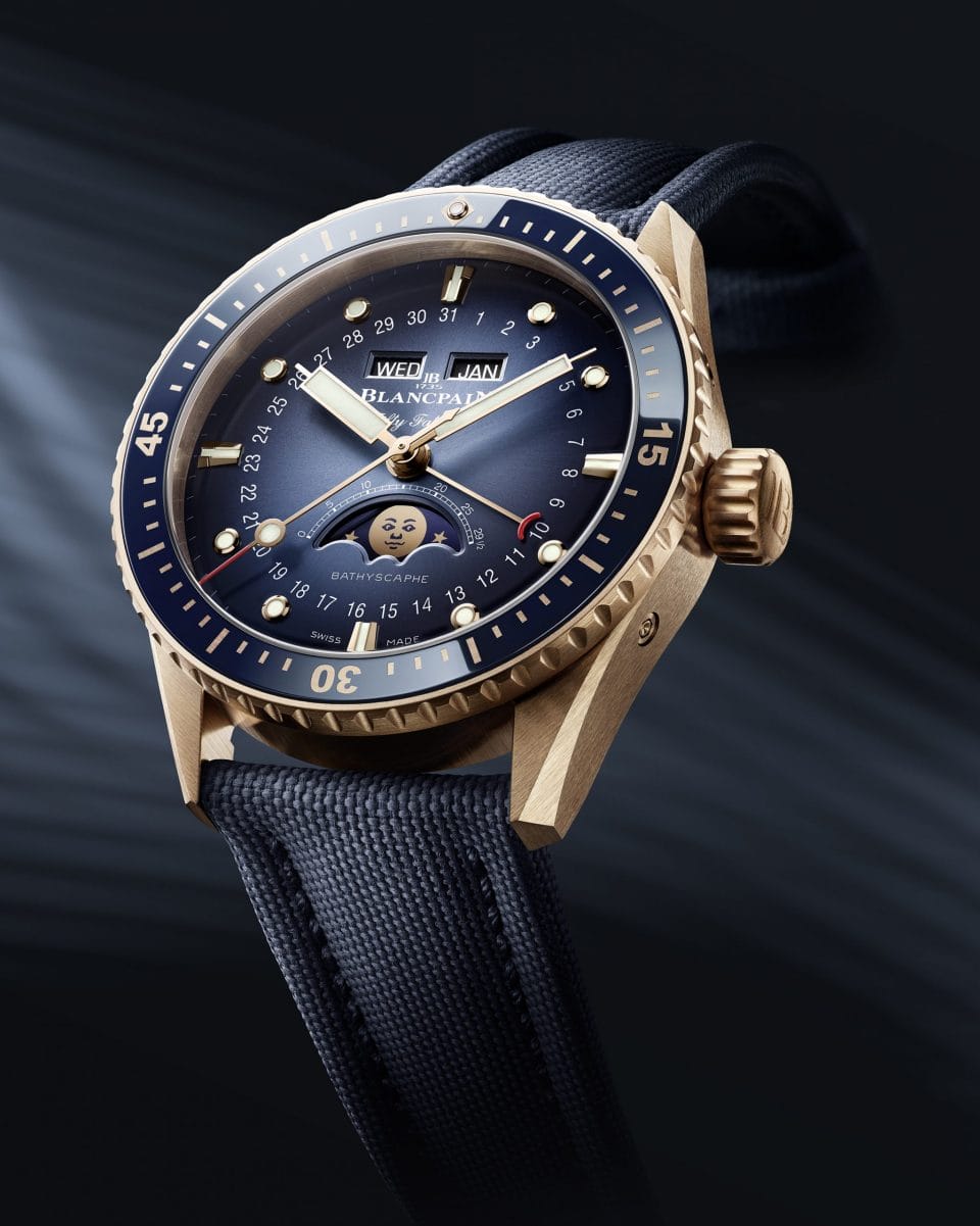 The Blancpain Fifty Fathoms Bathyscaphe Quantième Complet Personifies Everyday Utility
