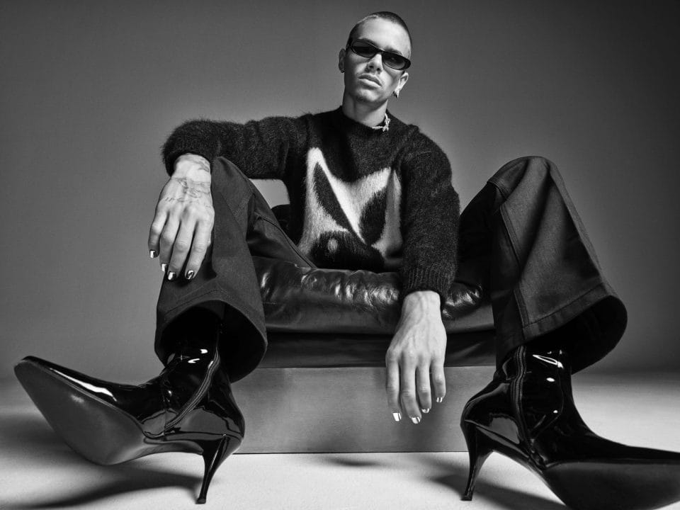 The Calculated Cool of Romeo Beckham For the Saint Laurent Fall 2022 Campaign