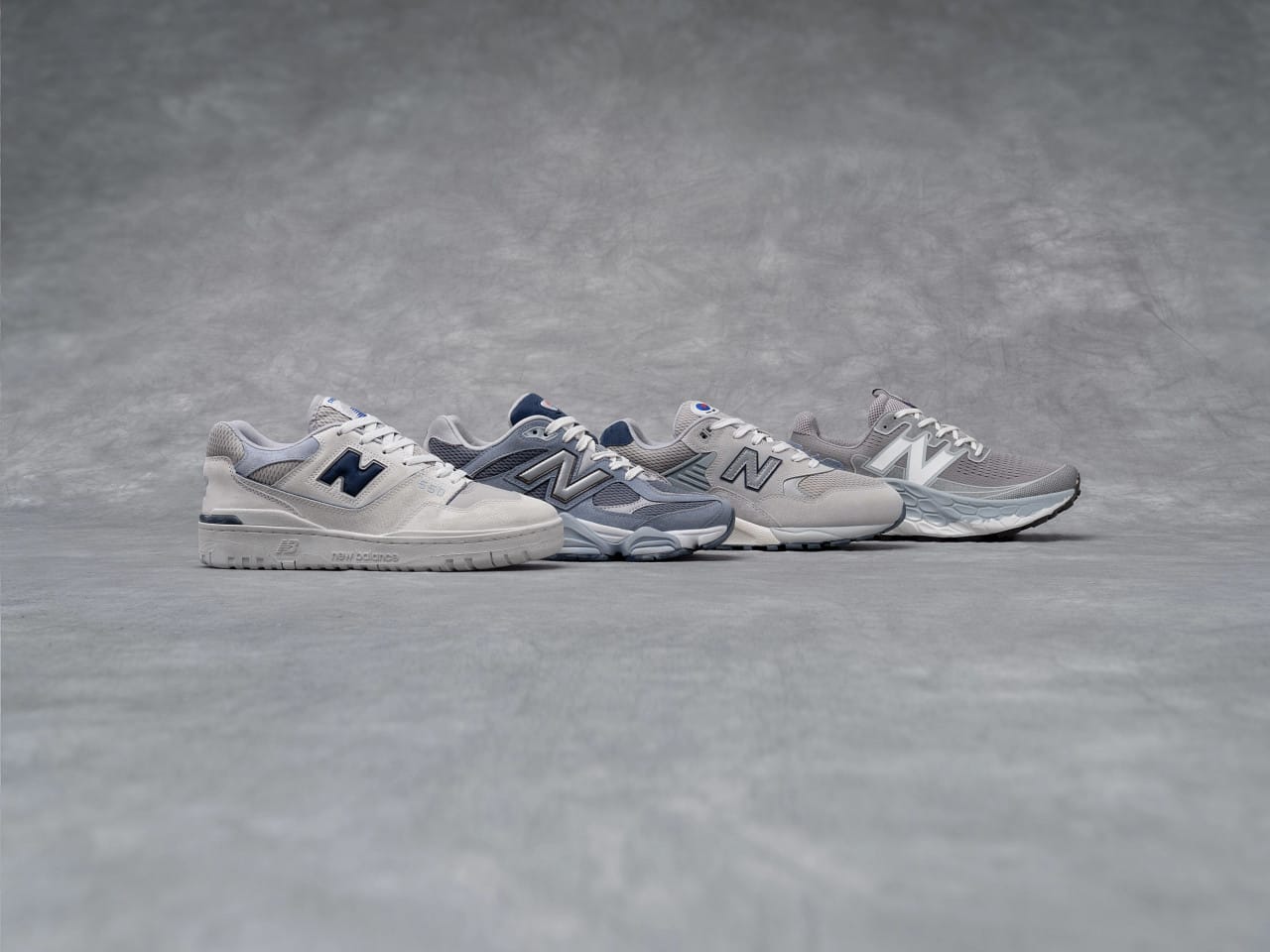 New Balance Outfits Seven Classic Silhouettes in Grey For Annual