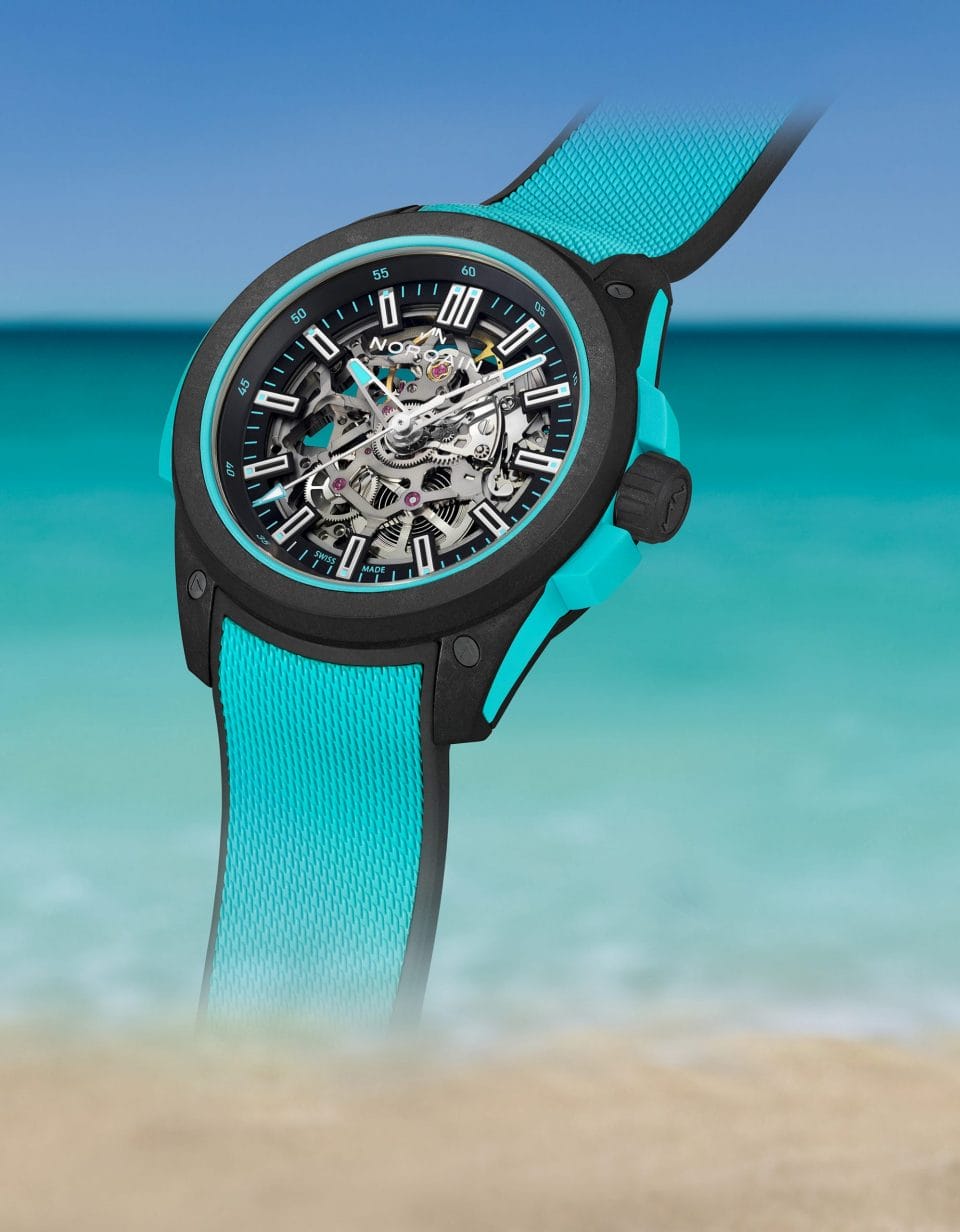 The Norqain Wild ONE Skeleton Captures the Colours of Summertime