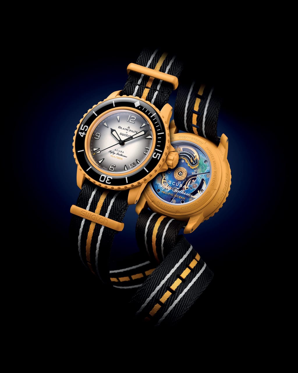 Swatch Unveils the Swatch Bioceramic Scuba Fifty Fathoms as a Tribute to the Blancpain Fifty Fathoms