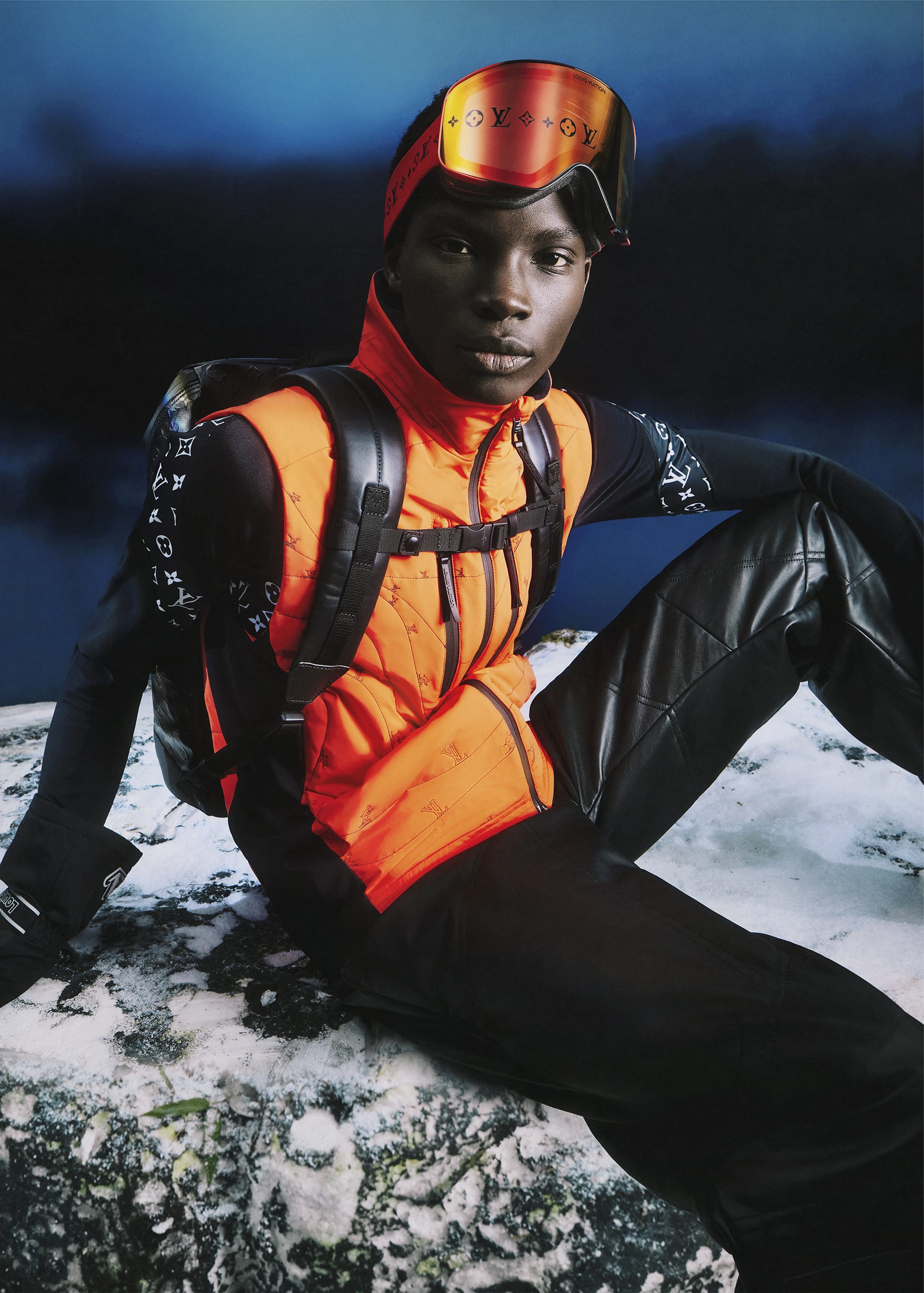 Louis Vuitton's Skiwear Collection Finds Balance on Snowy Slopes