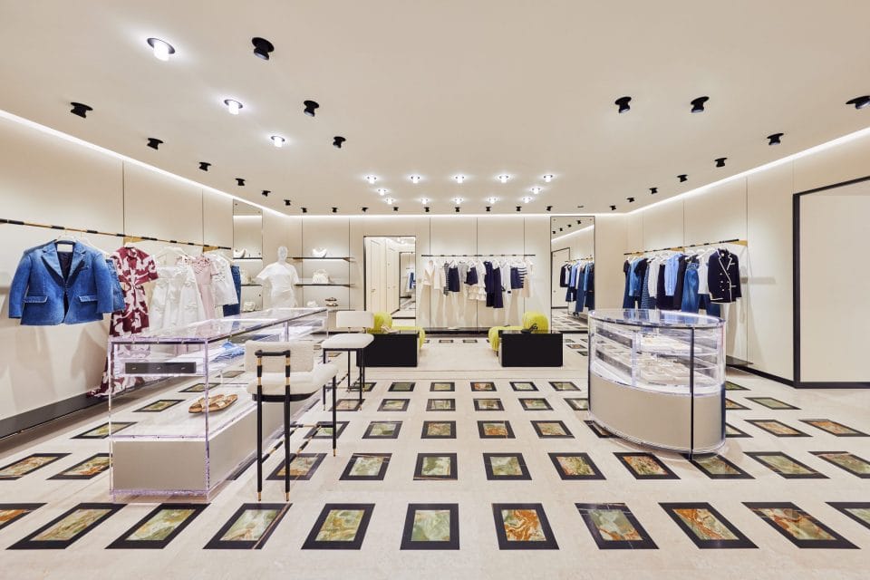 Valentino's New MBS Boutique is a Mini City of Marble 
