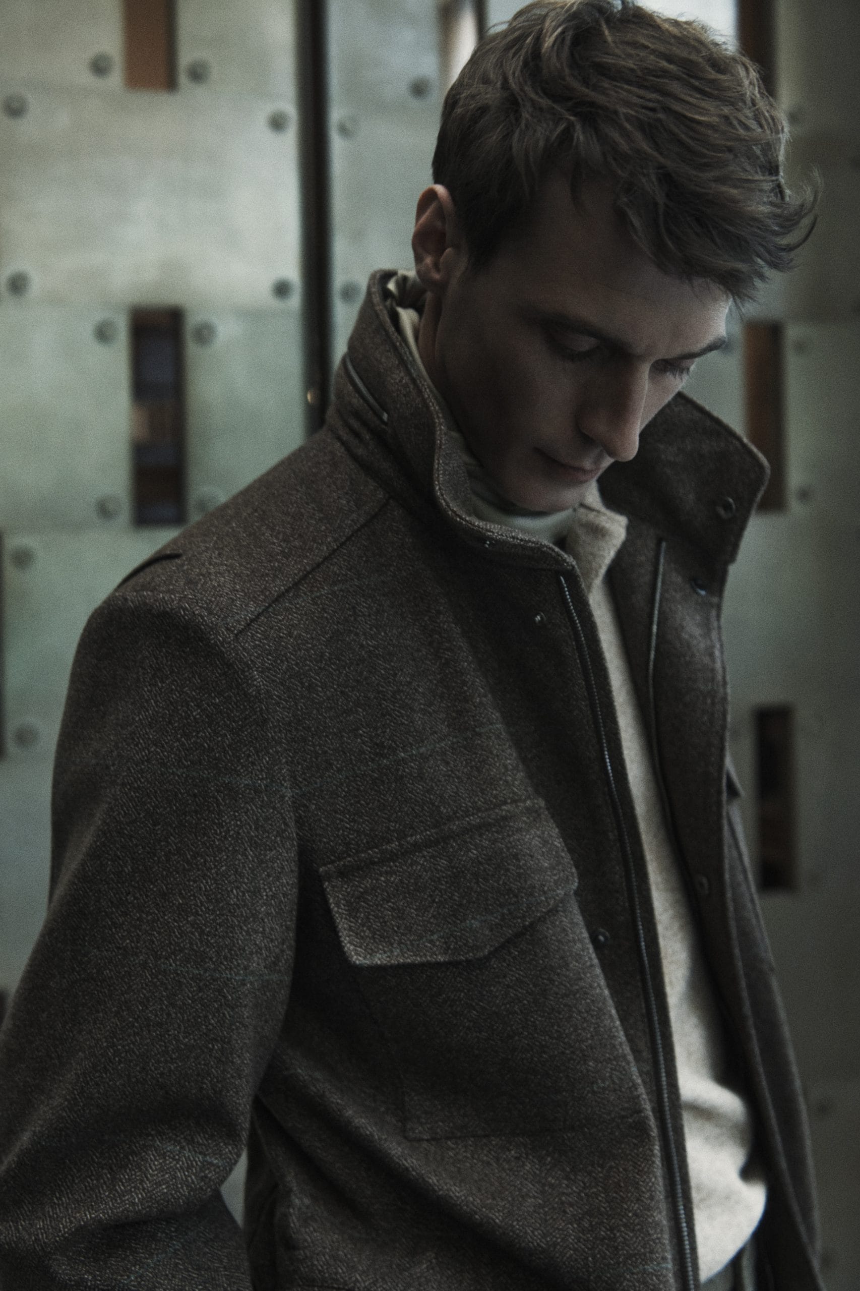 TABARONI (loro piana yarn) タートル イタリア製 黒