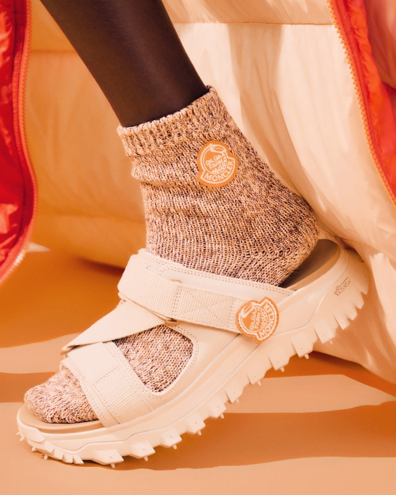 Moncler×Gilga Farm by Donald Glover*Trailgrip Velaサンダル TRAILGRIP VELA LEATHER SANDALS | MONCLER X GILGA FARM BY