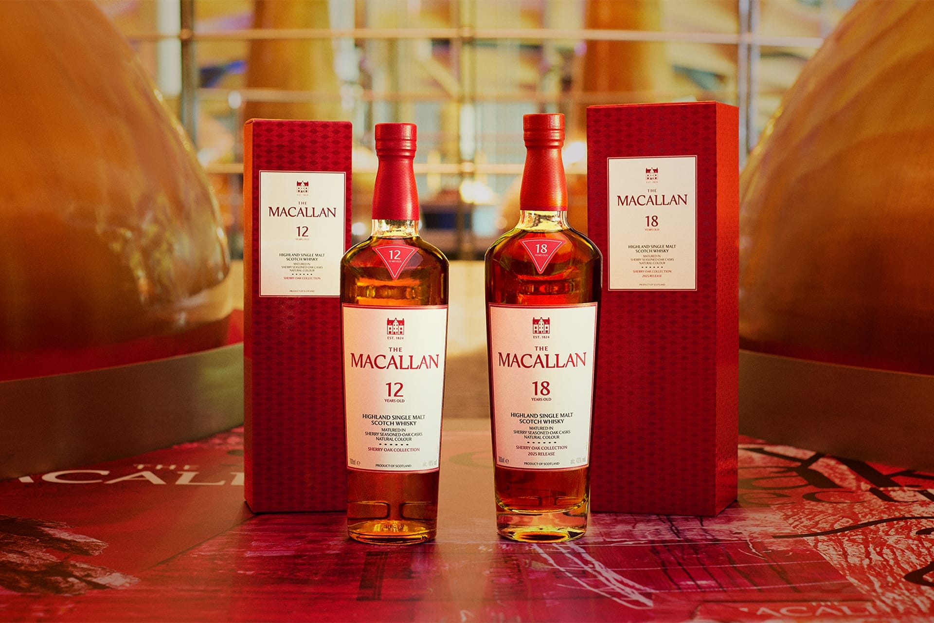 The Macallan Six Pillars Reimagined by Legendary Artist David